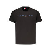 Tommy Hilfiger Black Cotton Men T-Shirt